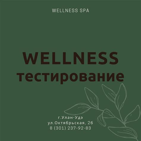 Wellness Spa City Park | Ulan-Ude
