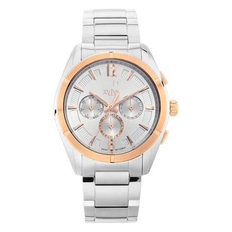 Titan Xylys Quartz Multifunction Silver Dial Stainless Steel Strap ...