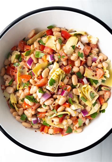 Artichoke White Bean Salad Recipe - A Spicy Perspective