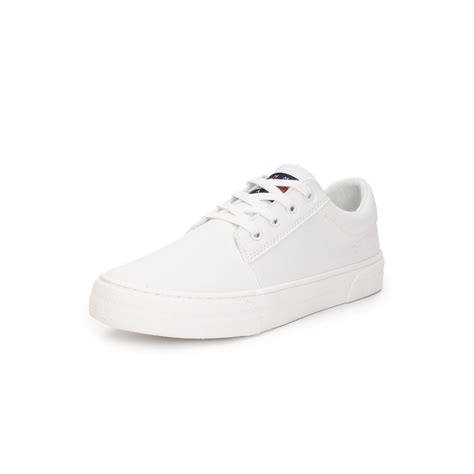 Buy Tommy Hilfiger Women White Color Sneakers Online