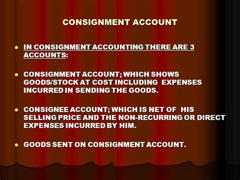 Image result for Consignment Account Format