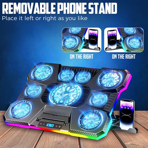 Storm Pro A21 – 9 Motors RGB Laptop Cooling Pad with 9 Height Levels ...