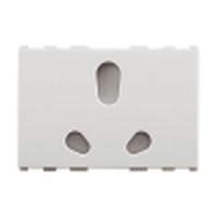 WIPM155314 Europa Twin Socket 3M (ISI Mark) 6A/16A 240V Anchor Roma ...