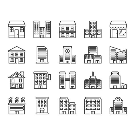 Building Icon Set 的图像结果