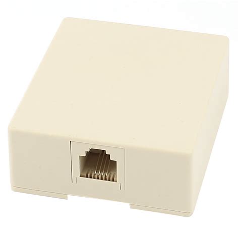 RJ11 4 Pin Telephone Modular Single Port Surface Mount Jack : Amazon.in ...