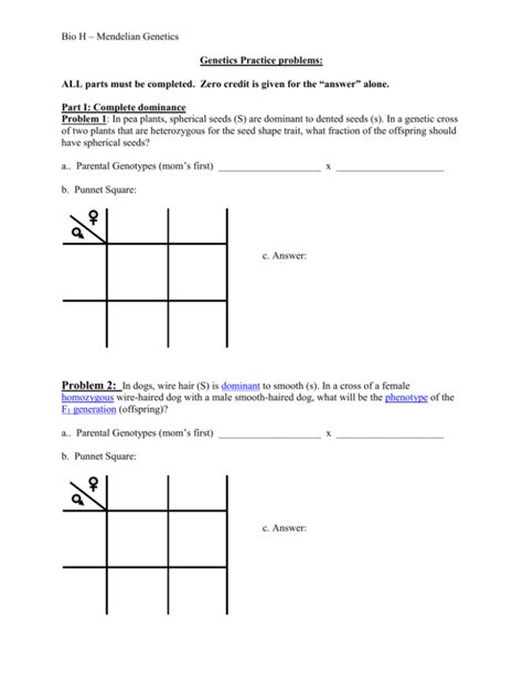 Image result for Practice Problems for Genetics