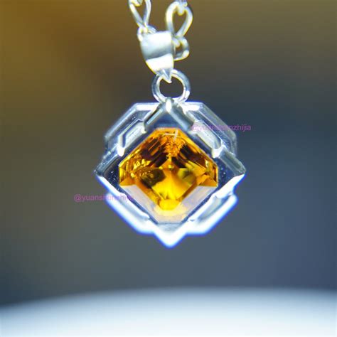 Buy Genshin Impact Liyue Geo Pendant Genshin Visions Pendants Online in ...
