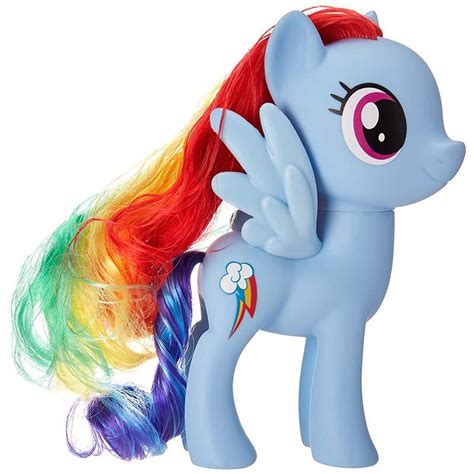 Buy My Little Pony Toy 6-Inch Rainbow Dash, Blue Pony Figure with ...