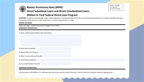Image result for Master Promissory Note