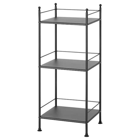 FRÖSJÖN shelving unit, black, 40x96 cm (153/4x373/4") - IKEA