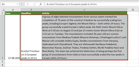 Wrap Text On Excel 的图像结果
