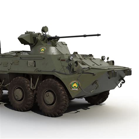 Amphibious Armoured Personnel Carrier BTR 80A Rigged 3D | 3D Molier ...