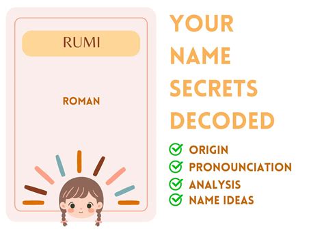Rumi - Islamic Girl Name Meaning and Pronunciation