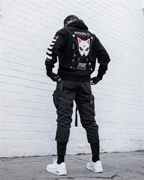 Fabric of the Universe Kitsune-5X Techwear Hoodie
