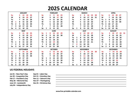 Printable December 2025 Calendar