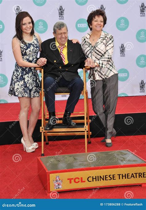 Jerry Lewis & Danielle Sarah Lewis & SanDee Pitnick Editorial Stock ...