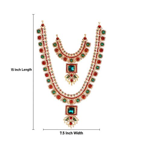 Giri - Stone Haram Set | Deity Jewellery | Stone Haram Set — Giri ...