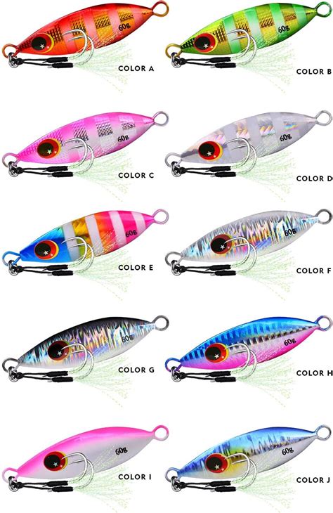 Buy 5pcs Vertical Saltwater Fishing Jigs Lures Glow Offshore Speed ...