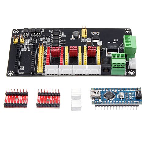 Buy 3 Axis USB CNC Arduino Nano Controller A4988 Stepper Motor Driver ...