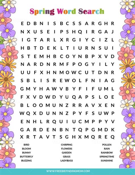 Spring Word Find 的图像结果