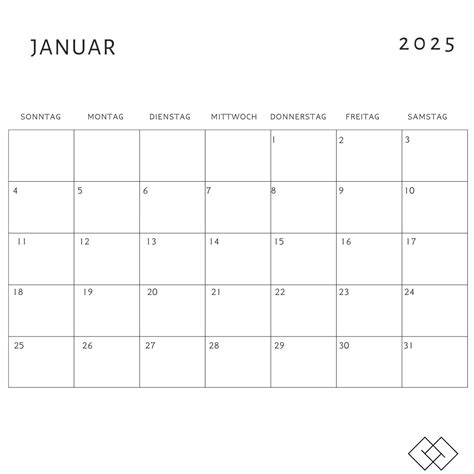 Buy 2025 Kalender 2025 German Calendar 2025 PRINTABLE Monthly Calendar ...