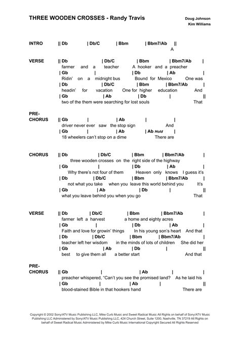 Three Wooden Crosses (arr. Bronson Ferdinand Wright) by Randy Travis ...