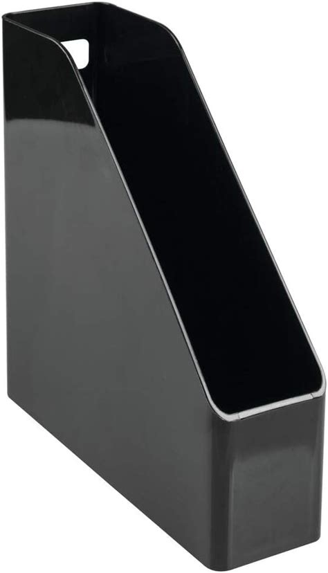 Buy mDesign Plastic Slim Vertical File Folder Bin Storage Organizer ...