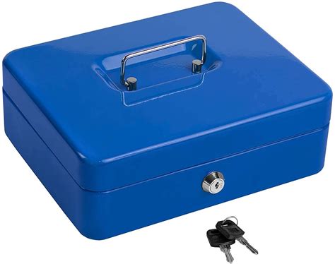 Bestow Cash Box with Lock; Metal Safe Locker Box; Money Tray and Coin ...