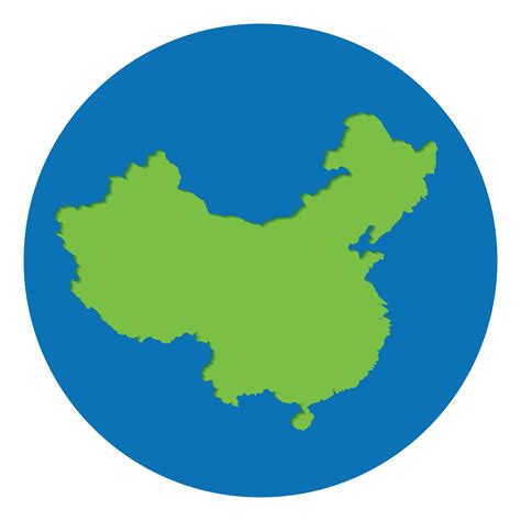 China map green color in globe design with blue circle color. 36876128 PNG