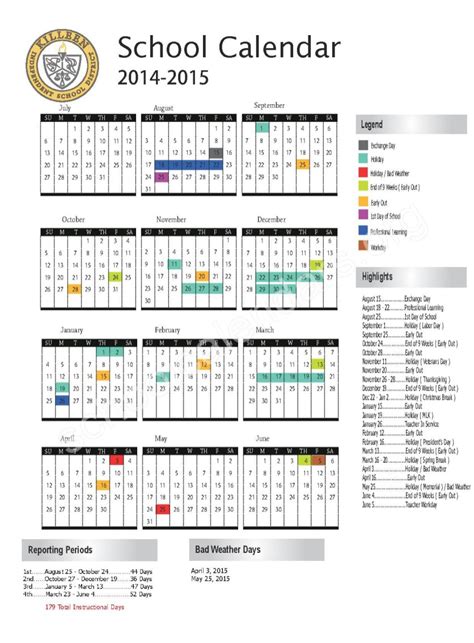 Hynes Elementary School Calendar 2024 - Schoolcalendars.net