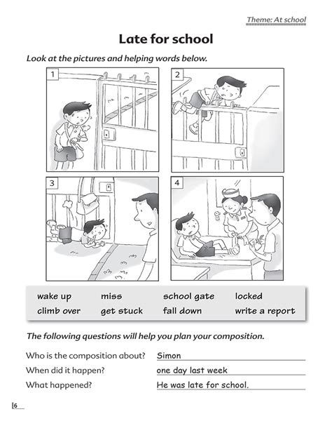 Picture Composition For Class 6 / Birla World School Oman: Homework for ...
