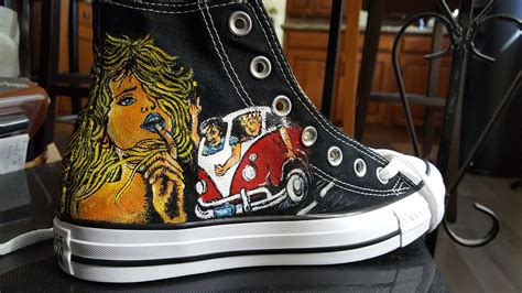 rock and roll 1990's Blink 182 Pearl Jam Converse High Tops found at ...