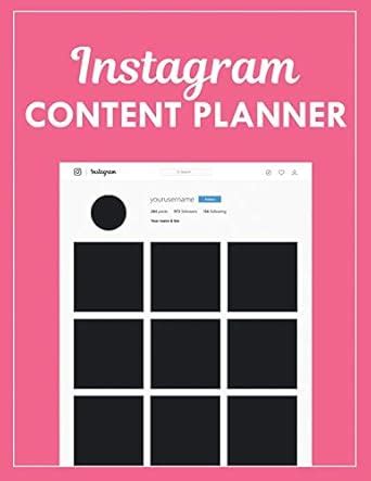 Instagram Content Planner: Weekly Post Planner and Instagram Layout ...