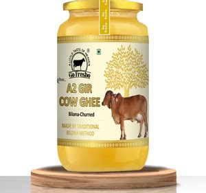 Go Fresho A2 Desi gir Cow | Bilona Method|Pure,Healthy| Ghee Glass ...