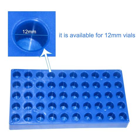 Cryo rack 1.8 ml, 2ml Vial Rack, Lab HPLC Vial Holder, 12mm Vial Tray ...