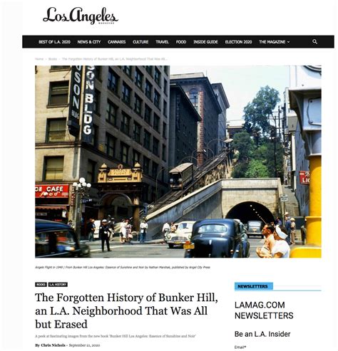 BHLA in Los Angeles Magazine – Bunker Hill, Los Angeles