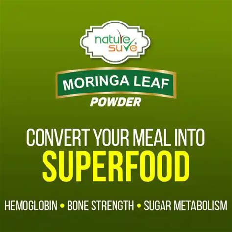 Nature Sure Moringa Powder – Iron, Calcium, Vitamin A – Wet & Dry ...