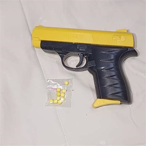 Yellow Mini Mauser Toy Gun with 2 Packets bb Bullets, Best Air Shooting ...