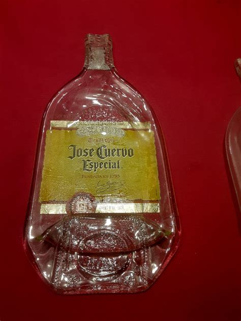 Flattened Kiln-Slump Melt Glass Bottles Jose Cuervo | Ubuy India