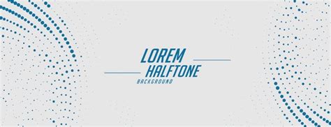Abstract gray banner with blue halftone design | Free Vector