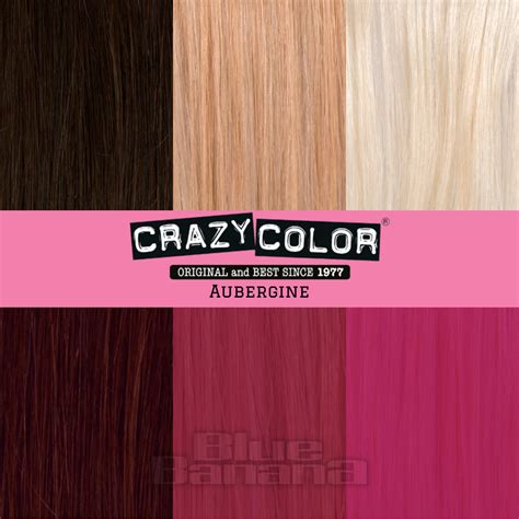Crazy Color Aubergine Hair Dye | Semi Permanent Colour