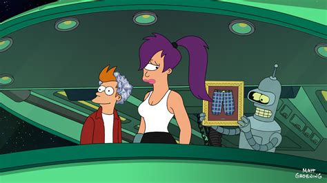 Futurama HD Wallpaper: Fry, Leela, and Bender in Action