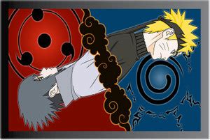 Naruto Poster with Frame Gloss Lamination M29 Paper Print - Animation ...
