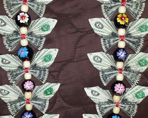 Butterfly Money Lei Tutorial 的图像结果