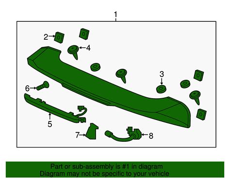 74900-TG7-A01 - 2016-2021 Honda Pilot - Garnish Assembly Tailgate ...