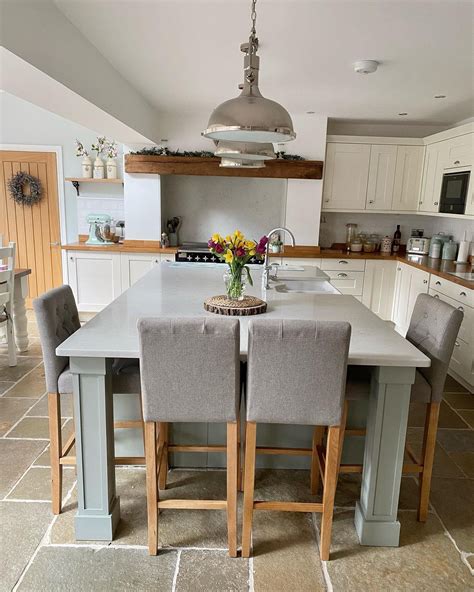 End Kitchen Island Ideas with Seating -our_keepers_cottage | Kitchen ...