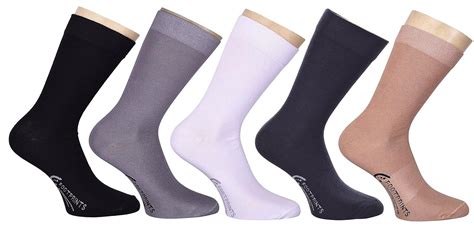 FootPrints Organic Cotton Odourfree Bamboo Men's Formal Socks Pack of 5 ...