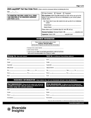 Fillable Online Easycbm Order Form Fax Email Print - pdfFiller
