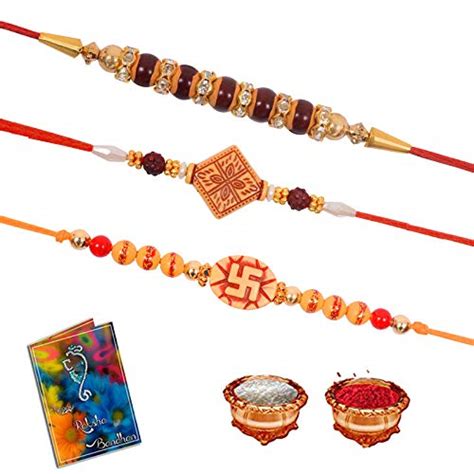 Buy SINJARA® Pack Of 3 Dora Beauty Rakhi Bracelet For Brother Big ...
