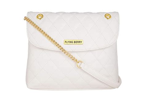 FLYING BERRY womens sling bag ((GOLDEN WHITE)) : Amazon.in: Fashion